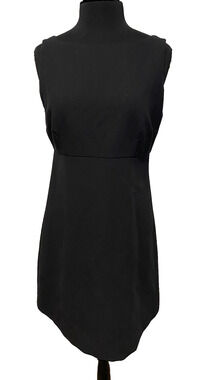 Steven Stolman Black Whimsigoth Dress Size 10 Sleeveless Sheath Office Witchy